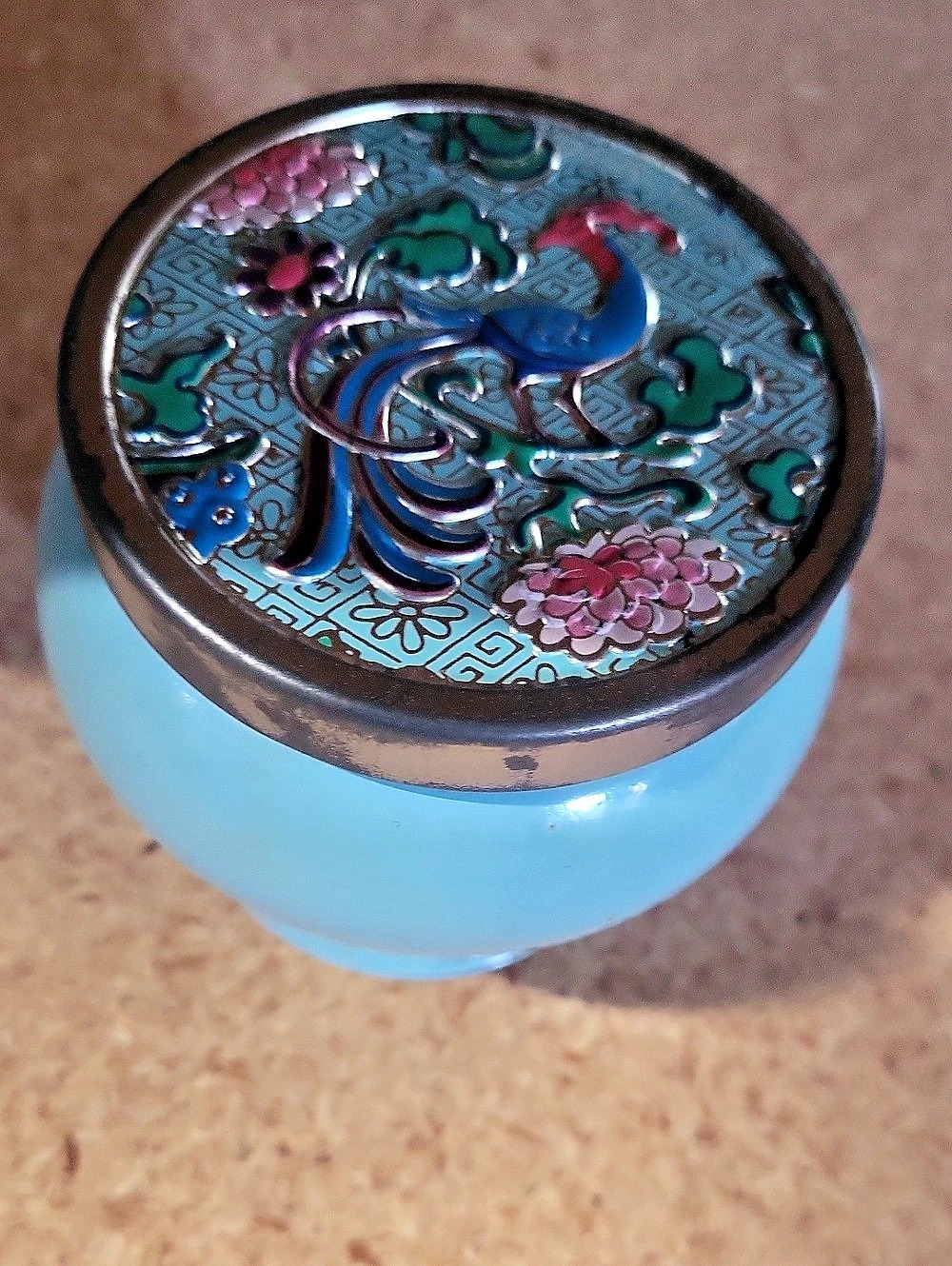Avon Blue Decorative Lidded Container